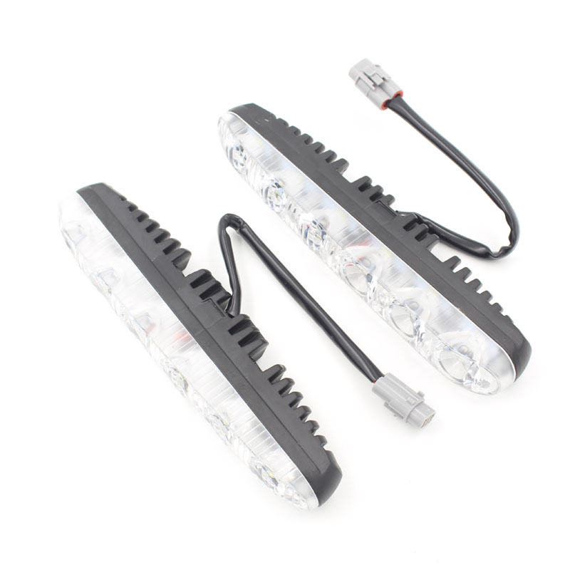 DongZhen Waterproof Car High Power High and low beam Aluminum LED daytime running lights with lens D