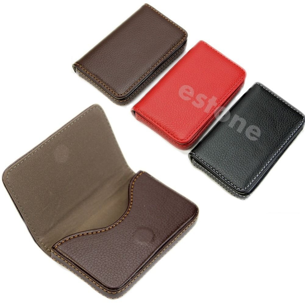 Гаджет  Y103-Free shipping New Pocket Leather Business ID Credit Card Holder Case Wallet None Камера и Сумки
