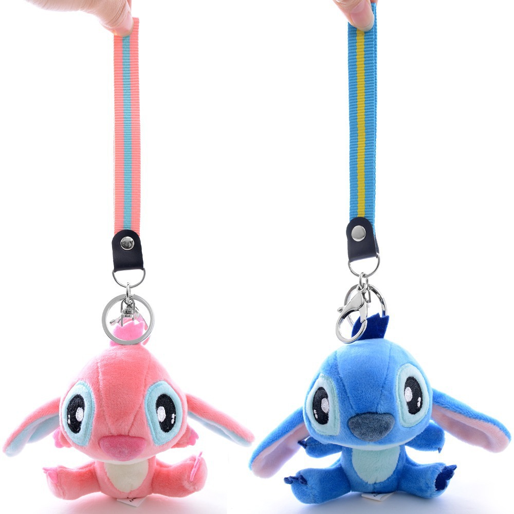 disney stitch plush keychain