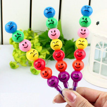 2016 NEW Details about New 7 Colors Cute Stacker Swap Smile Face Crayons Children Drawing Gift