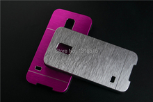 Luxury Brushed Metal Aluminium material case For Samsung Galaxy S5 mini G800 S5mini phone case cover