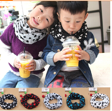 2015 new star design baby collars boys scarf girls scarf popular warm winter kids scarf qaulity baby scarf