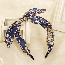 2015 New Arrival Fashion Butterfly Bow Flower Hair Garland Lovely Rabbit Ear Headband for Headwear Women