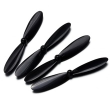 4pcs Mini Black Durable Propeller for Hubsan X4 Plus H107P,H107C+,H107D+ RC Quadcopter Spare Parts Free Shipping