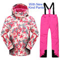 Phibee Winter Girls Waterproof Ski Jacket Ski Pants Thick Warm Snowboard Windproof Breathable 30 Degree Snowboarding