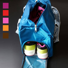2015 new sport bag for women yoga fitness gym handbag shoes bag fashion outdoor travel bag