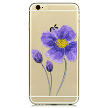 Phone Casesfor Apple iPhone 6 Plus Ultra Thin 0 5mm Soft TPU Beautiful Flower Painted Mobile