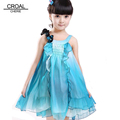 100 150cm Beautiful Flower Girls Dresses For Party And Wedding Chiffon Children Dresses Girls Clothes Kids