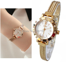 Mujeres relojes pulsera de acero inoxidable pulsera JULIUS ronda moda Rhinestone escala romano reloj mujeres reloj 2014 JA-715