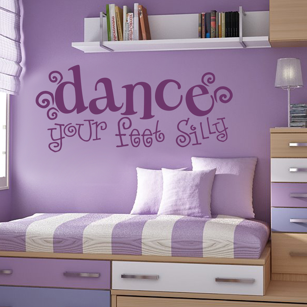 Dance Themed Bedroom Decorating Ideas Best Decor 2017 Cute Ballerina Dancer Wall Decal With Personal Name For Dance Themed Bedroom