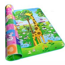 Baby Play Mat bebé alfombra de juegos EVA Mat 200 * 180 cm doble cara oso + modelo de la jirafa del bebé estera del piso