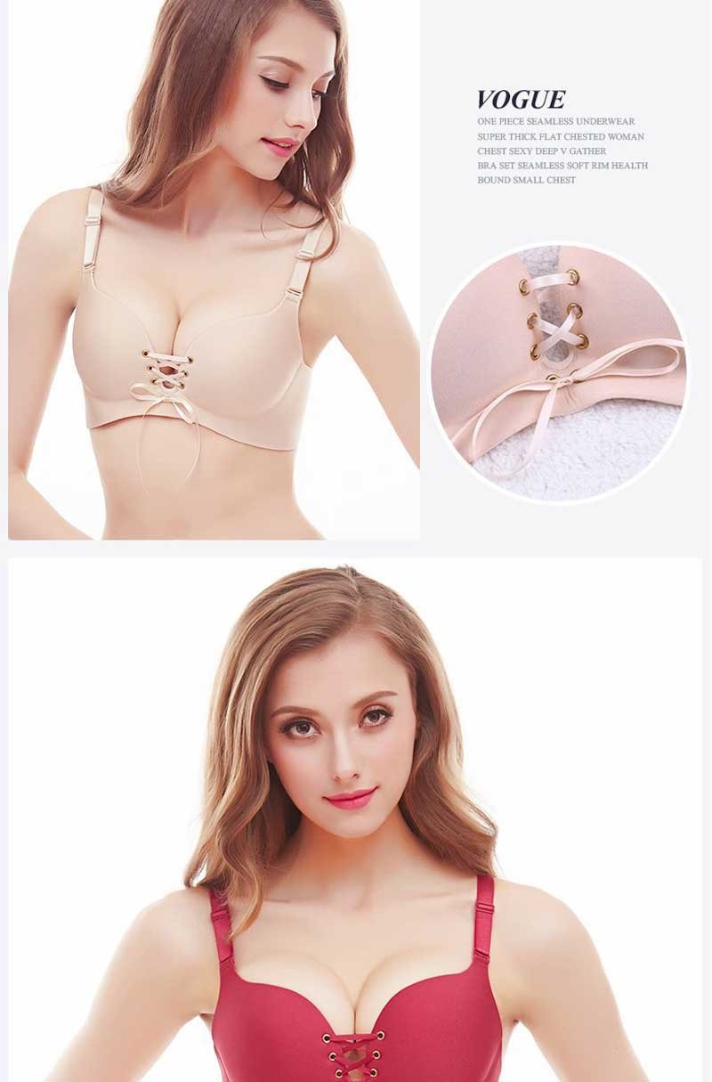 Plus Size D Cup Sexy Women Seamless LB Bra Gather Adjustable Super Push Up Bra Women Underwear Seamless Underwear Lingerie Bras Plus Size D Cup Sexy Women Seamless LB Bra Gather Adjustable Super Push Up Bra Women Underwear Seamless Underwear Lingerie Bras