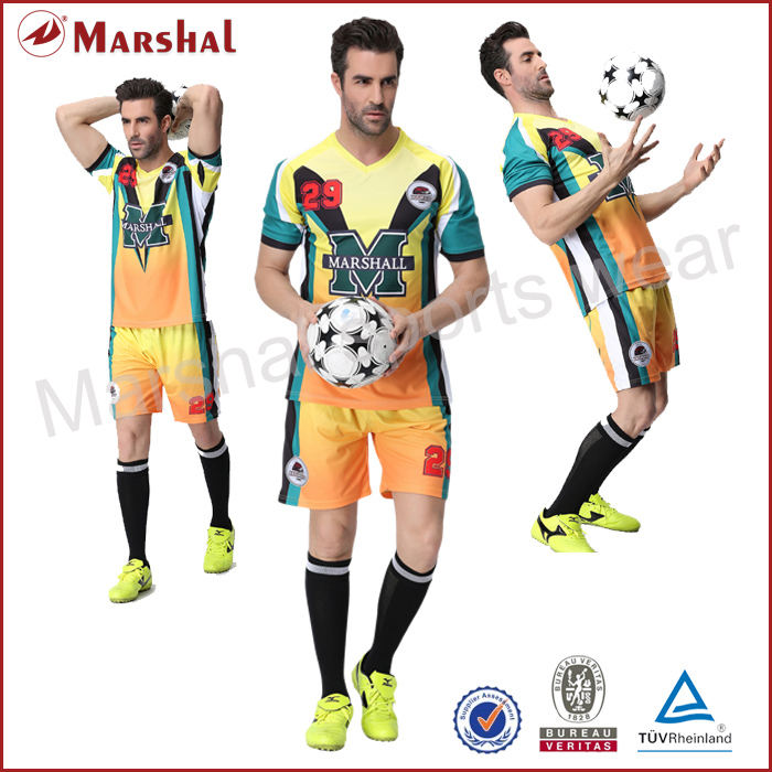 Custom New Pattern shirt,new model sublimation soccer t shirt,soccer sets cheap wholesale