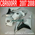 Injection molding plastic fairings for Honda CBR600RR 07 08 white black motorcycle fairings kit CBR 600RR