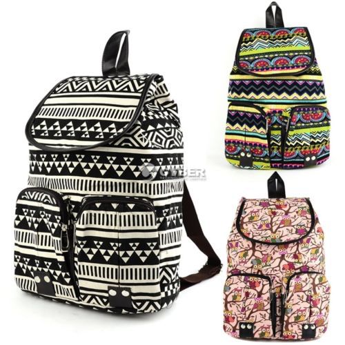 2014 Hot Sale! Preppy Style Fashion Leisure Canvas Backpack  Travel Bag Retro Schoolbag ZL69