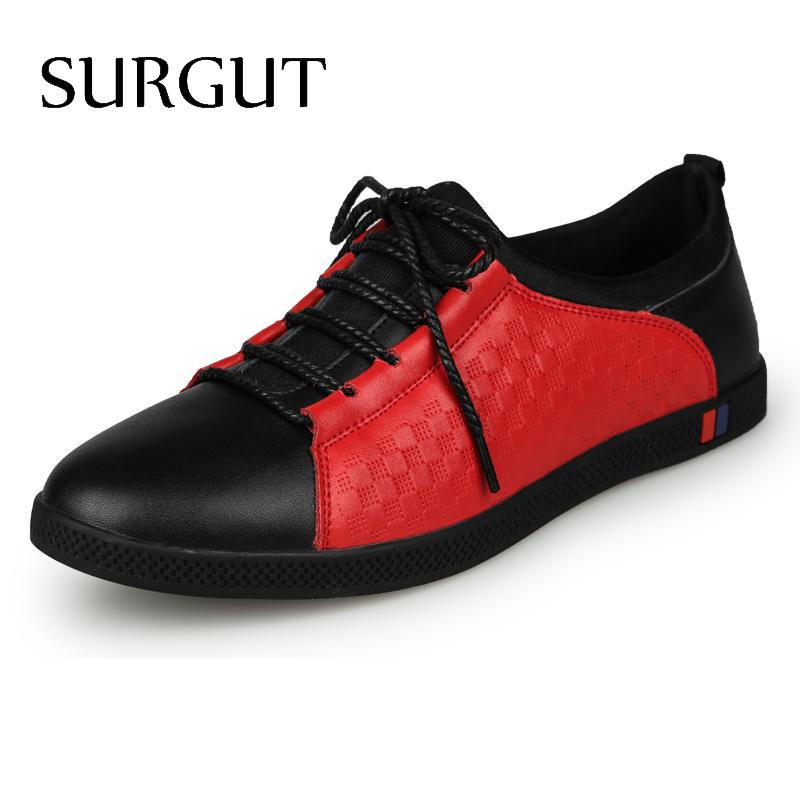 Men Shoes Branded Casual Spring Autumn Fashion Cow Split Leather Sneakers For Men Shoes Casual Breathable Mens Shoes