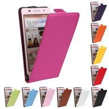 Luxury Genuine Real Leather Case Flip Cover Mobile Phone Accessories Bag Retro Vertical For Huawei Ascend P6 PS