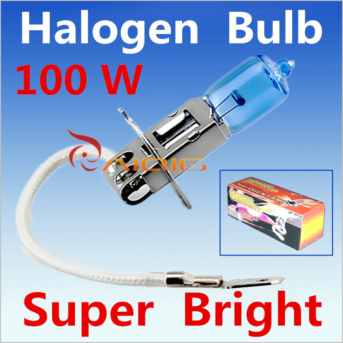 Image of 2pcs H3 100W 12V Halogen Bulb Super Xenon White Fog Lights High Power Car Headlight Lamp Car Light Source 6000K parking