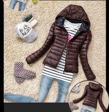 5 Color 2015 New Winter Jacket Women Outerwear Slim Hooded Down Jacket Woman Warm Down Coat