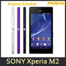 Sony Xperia M2 D2303 Original Unlocked Android Mobile Phone Quad Core WIFI GPS 8MP Camera 4.8″inch 1GB RAM 8GB ROM Refurbished