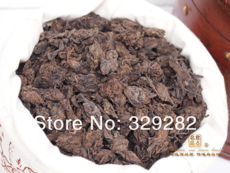 500G Mellow Taste old year MengHai LaoCha Tou loose puer tea Ripe Puerh Tea Free Shipping