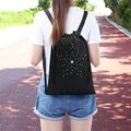 EXCELSIOR 2016 Summer Women s Stars Waterproof Drawstring Backpack Portable School Bags For Girls String Bag