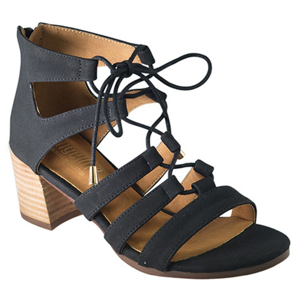 lace up gladiator sandals block heel