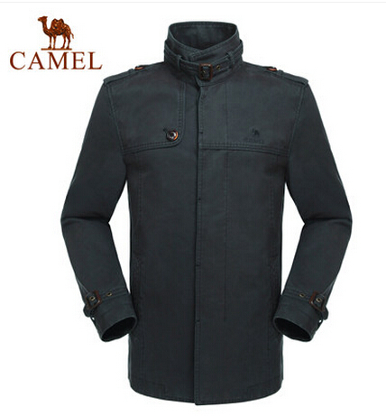 Camel outdoor leisure clothing collar cotton long-sleeved autumn and winter 2014 men's casual jacket authentic A4W215174