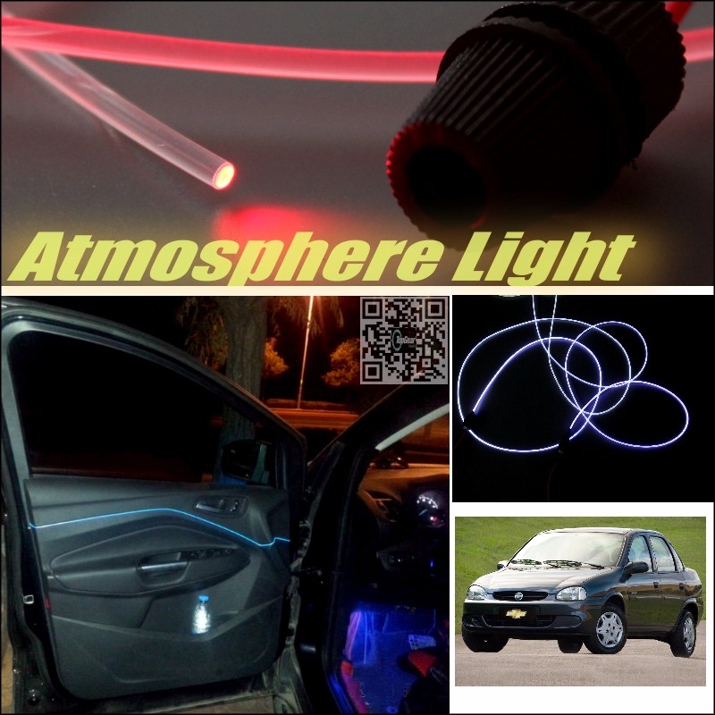 Car Atmosphere Light Fiber Optic Band For Chevrolet Corsa Furiosa Interior Refit No Dizzling Cab Inside DIY Air light