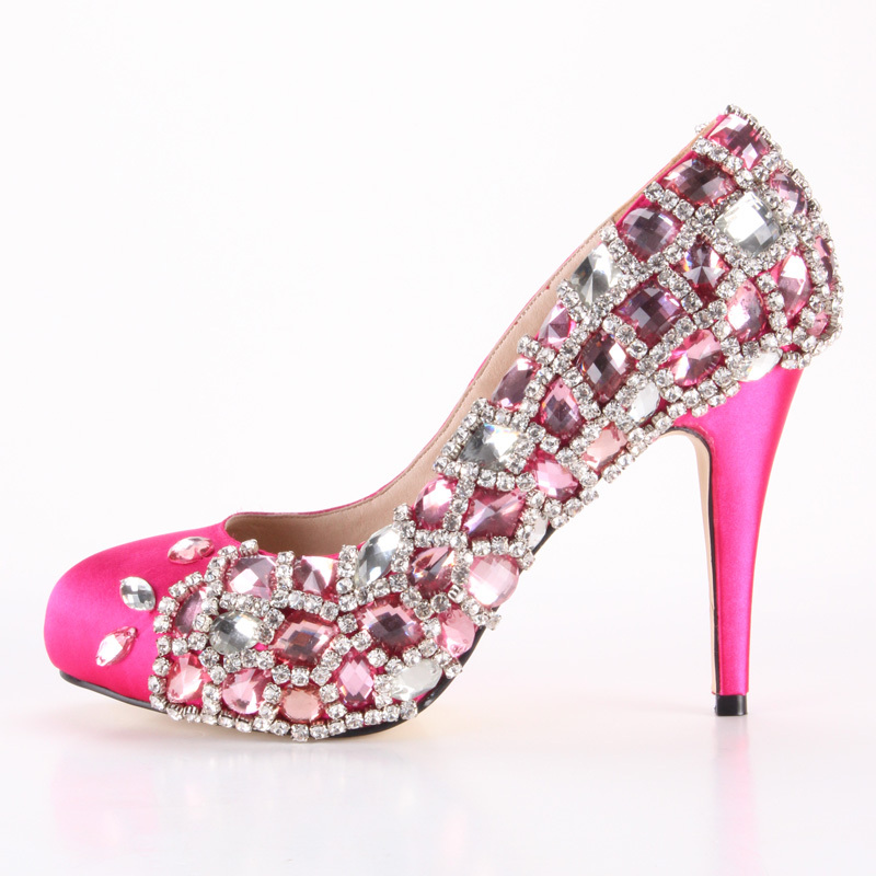 hot pink prom shoes