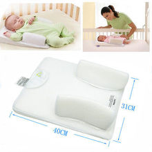 Baby Newborn Infant Protective Flat Head Shaped Anti Roll Sleep Positioner Sleeping Pad Cushion Shaping Pillow