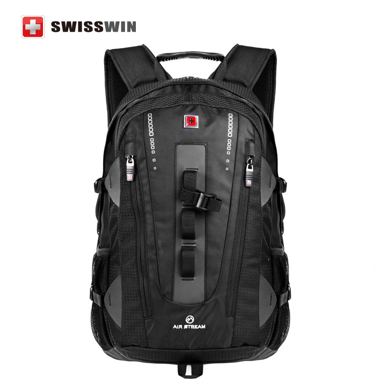 Image of Swisswin Men Travel Backpack SWE9972 32L Outdoor sport backpack for mountain climbing 15.6 Computer Backpack For Business