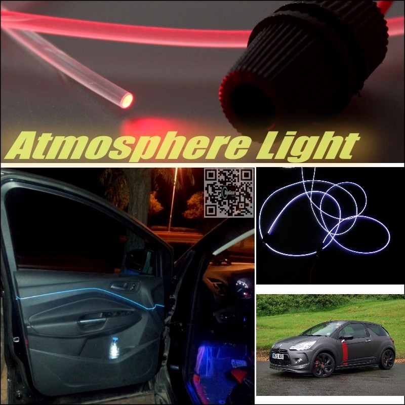 Car Atmosphere Light Fiber Optic Band For Citroen DS3 2009~2015 Furiosa Interior Refit No Dizzling Cab Inside DIY Air light