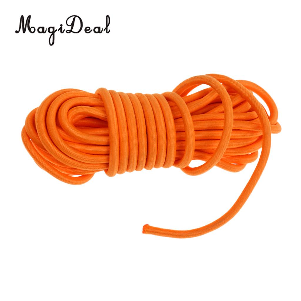 4mm x 3 Meters Orange Elastic Bungee Rope Shock Cord Tie Down Boats Trailers 
