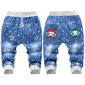 Retail 2016 high quality spring cartoon children s jeans loose fitting baby boys pants kids fashion