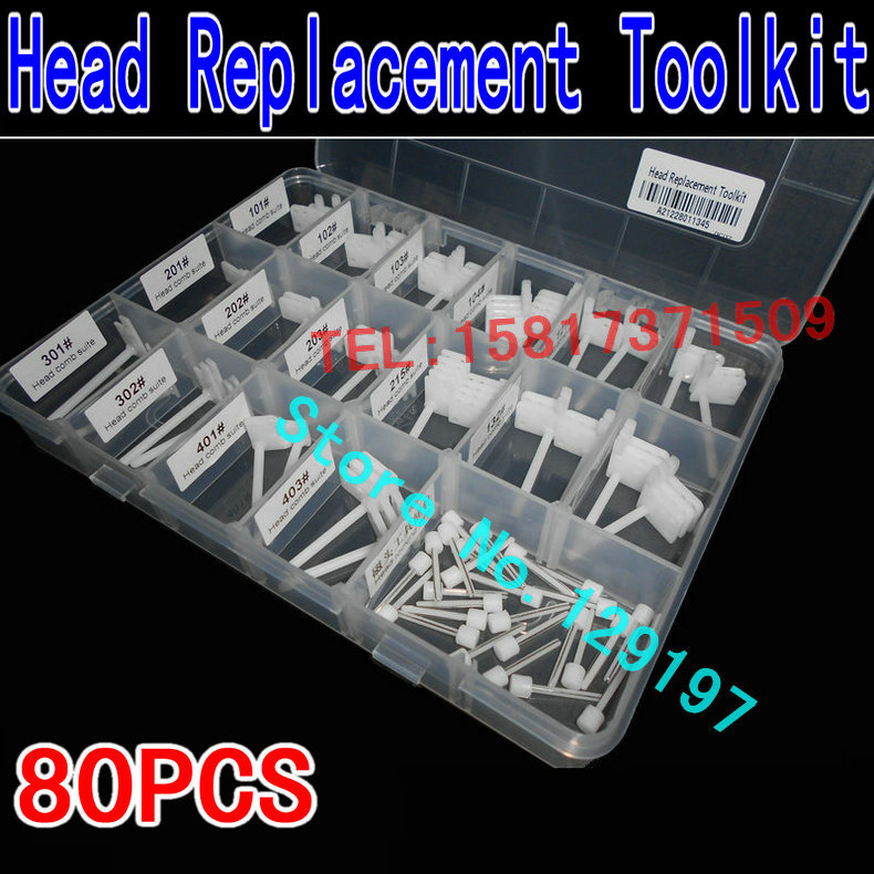 80pcs HDD Head Replace Tool Kit Head Comb Suite Hard disk open tool Hard drive head replacement