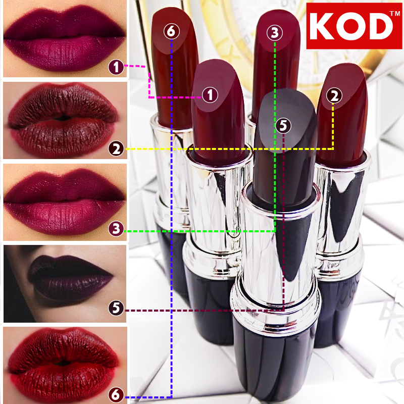 Image of New Product KOD Brand Waterproof makeup matte lipstick 1pc Multicolor optional High Quality!!batom # D7