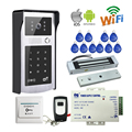 Free Shipping Wireless Wifi Video Door Phone Intercom Metal Doorbell Camera for Phone RFID Keypad Access