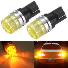 Hot Sale T10 W5W 194 168 Amber Yellow 5050 SMD LED Car Auto Side Tail Turn Lights Brake Bulbs Lamp DC12V car styling