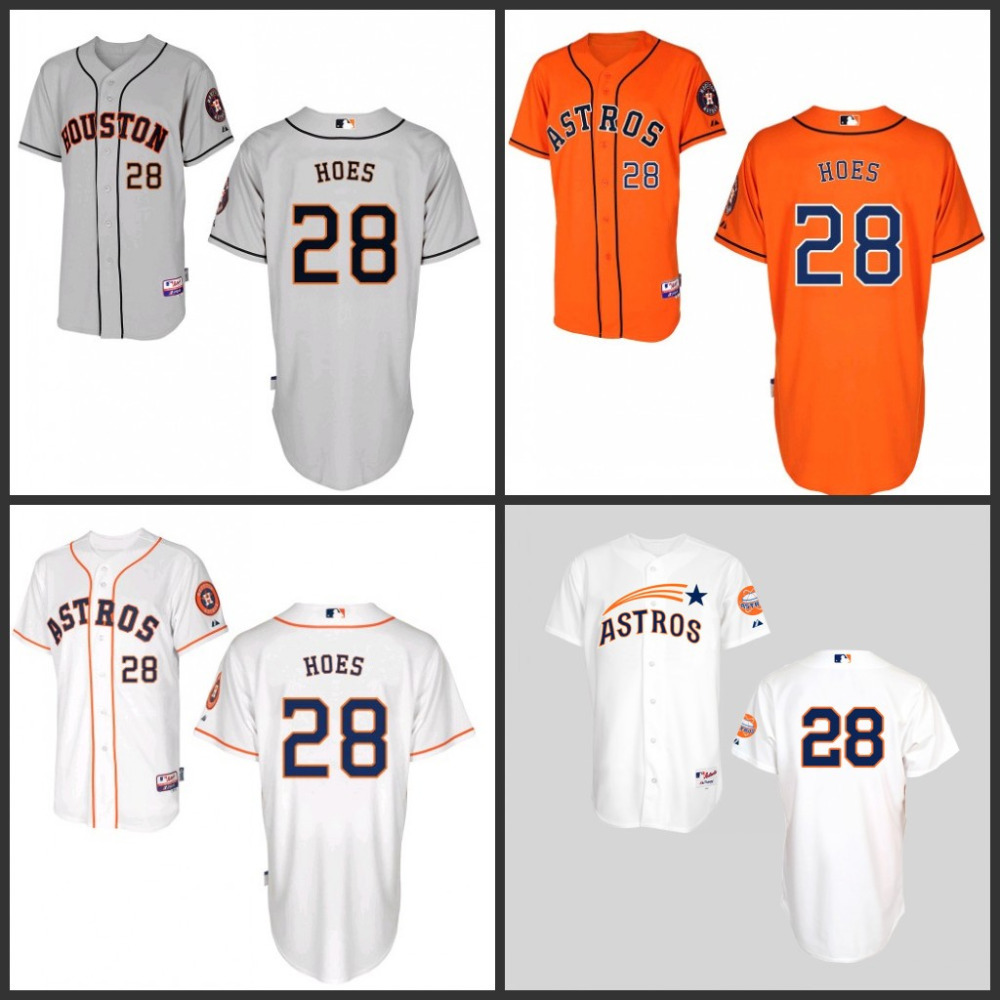 Cheap Authentic Houston Astros 28 LJ Hoes Baseball Jerseys stittched