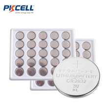 Pkcell 50Pcs CR2032 3V Lithium Button Coin Cell Battery Wholesale ,cr 2032 lithium battery For Watches Free Shipping