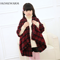 Girls Scarves Warm New Winter Spring Autumn Children Collar with Stripe Scarf Cotton Shawl Lattice Fashion