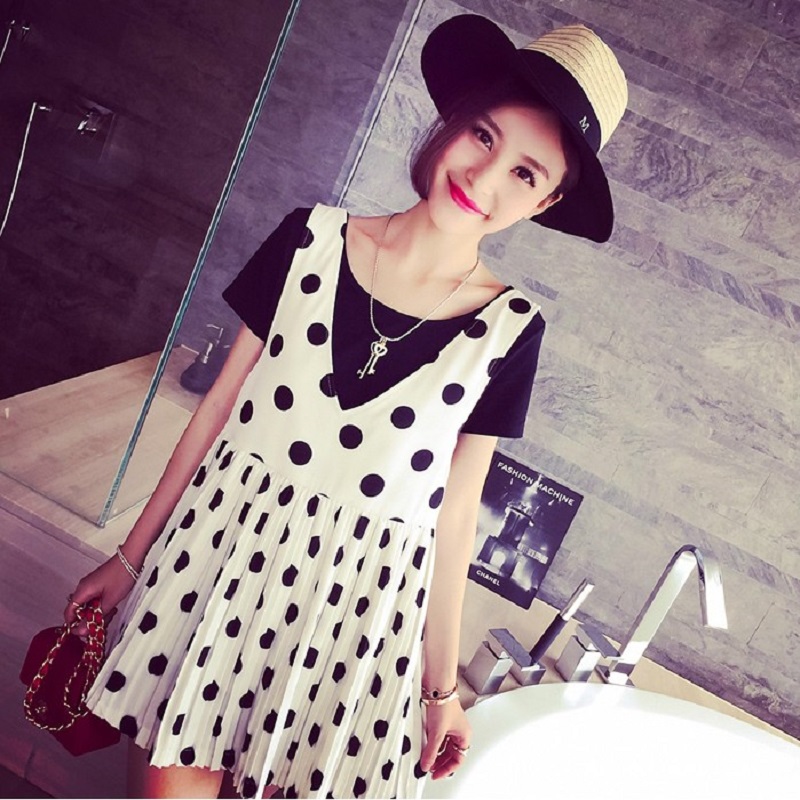 2016 New summer font b maternity b font dresses set print dresses and T shirts pregnant