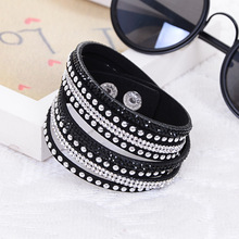2014 Hot Selling ! New Women’s Red Fashion Leather Charm Bracelet For Christmas Gifts New Year 13 Color ChoicesFree Shipping