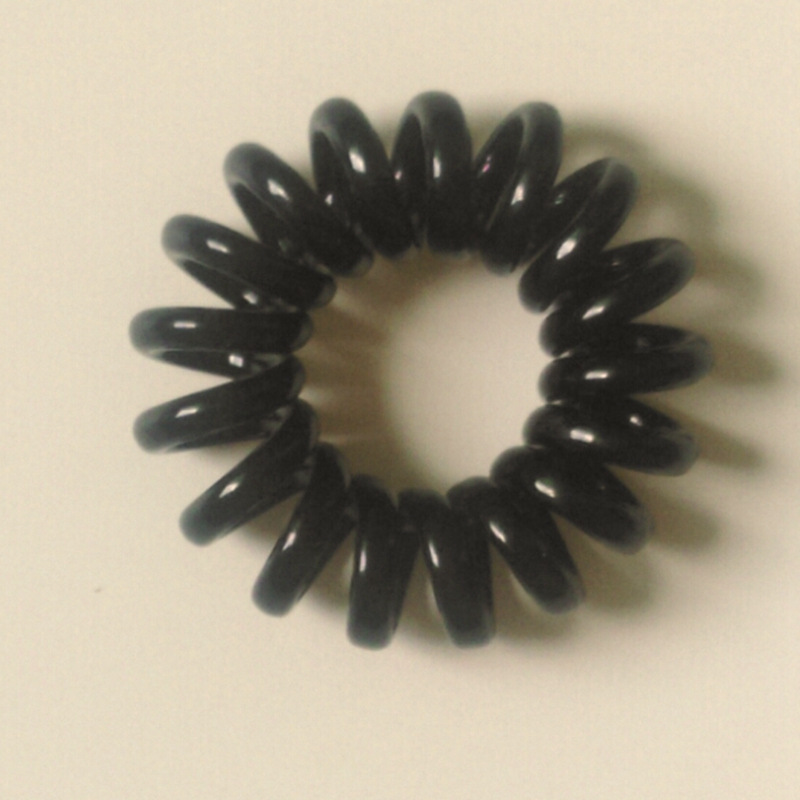 Image of 2016 HOT SALE Fashion Telephone Wire Line Cord Traceless Hair Ring Gum Black/Colored Elastic Hair Rubber Band For Girl