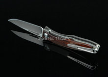 Free Shipping High Quality OEM Chris Reeve CR Collection Knife Titanium Alloy Wood Handle Rescue Knife
