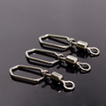 50pcs Fishing Square snap eight ring pin connector carbon steel stainless steel fishing gear accessories