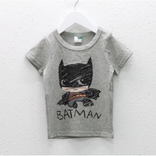 2-7Year 2016 Summer New Cartoon Children T Shirts Boys Kids batman Designs kids Clothing For Boys Clothing Girls T-Shirts Z29