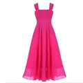 Kids Flower Chiffon Party Dress for Girl Wedding Bridesmaid Floral Girl Dress Mop the floor Ball