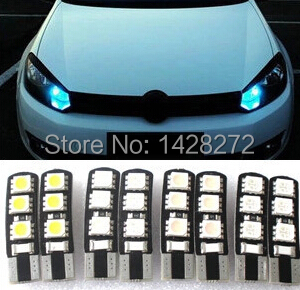 Image of Car Styling 1pcs car T10 12V 5050 5W5 CAR/BOAT/ LED car lights license plate Auto Projector Lens Parking Interior led lamp